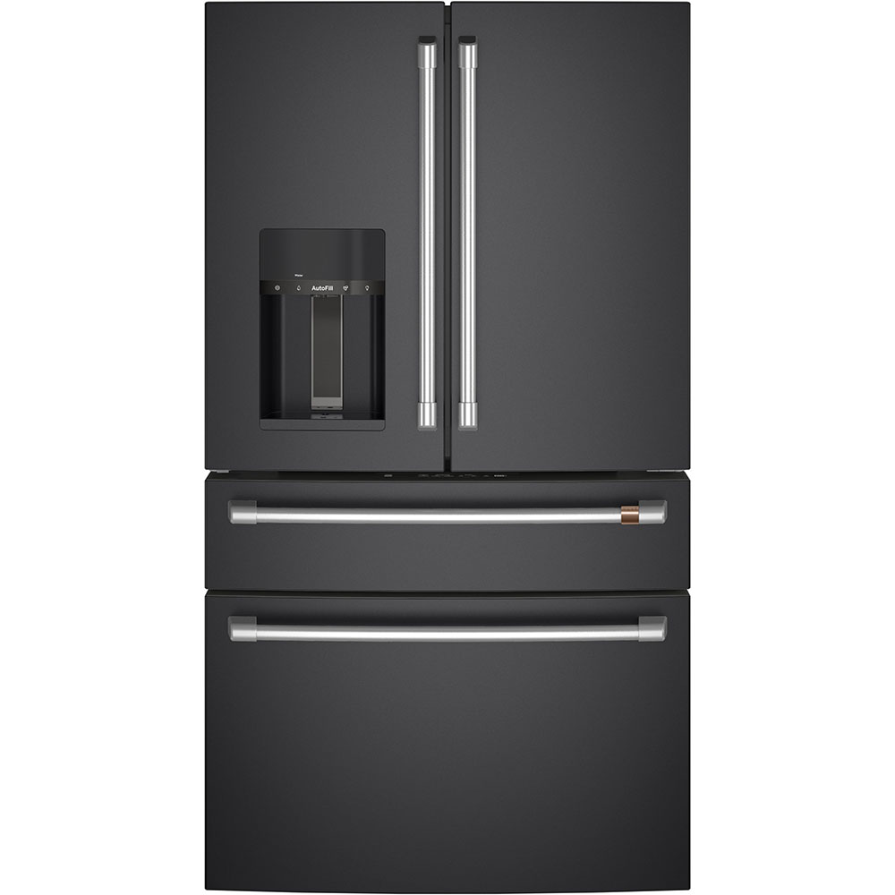 ENERGY STAR® 27.8 pi³  Réfrigérateur avec porte à deux battants Café, noir mat - CVE28DP3ND1